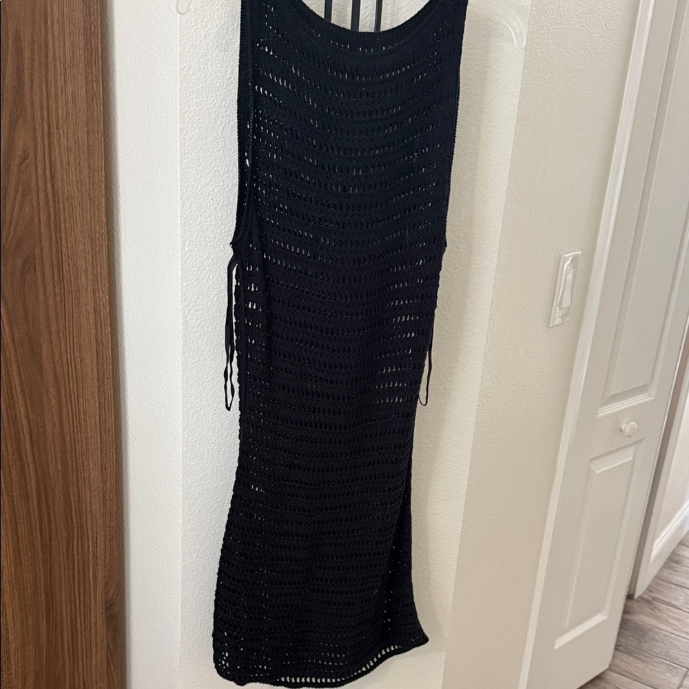 Abercrombie & Fitch Black Crochet Dress